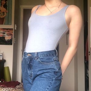 Pastel blue bodysuit